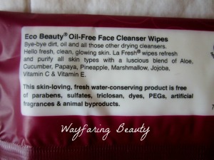 La Fresh Oil-Free Face Cleanser Wipes